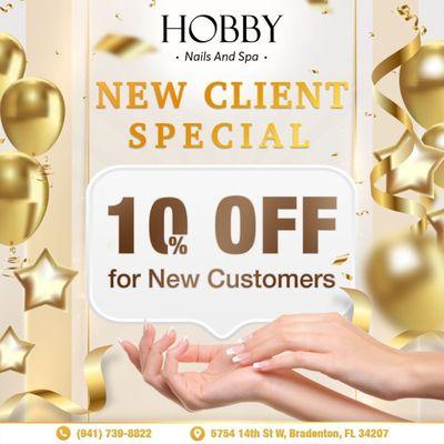 10% OFF for New Customers

 Attention all new clients!