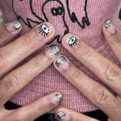 Hard gel with designs by artist Patricia