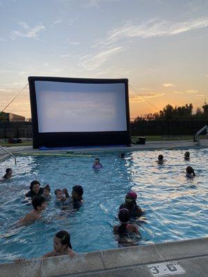 Pool/movie night