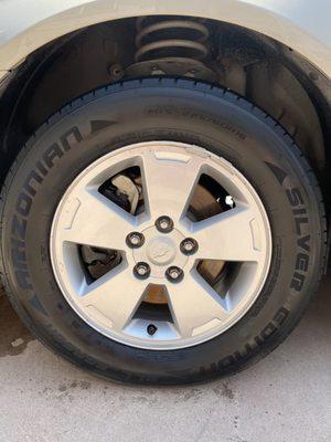 Wheel and tire cleaning