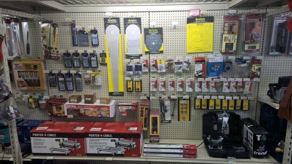 We also carry hundreds of router accessories from jigs to dovetailers.