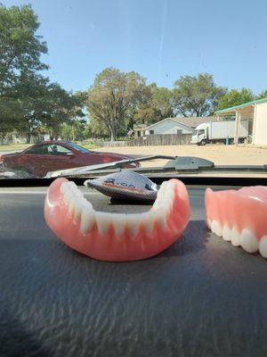 $2000 dentures are supposed to approve before they are finished after they call you and tell you they're finished. And you are supposed to s