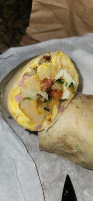 Breakfast burrito. 11.35 as of Dec 2nd, 2023