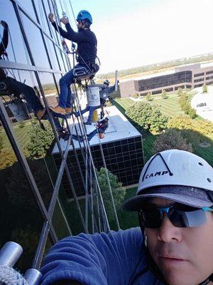 High rise window cleaning in Wichita Kansas