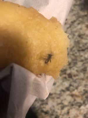 Fly fried into the fish batter!