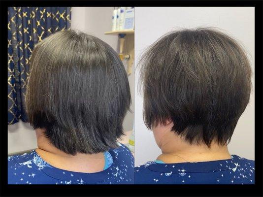 Before/After Haircut by Greta