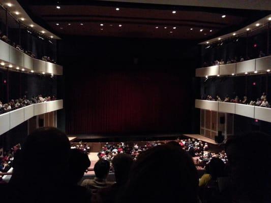 The stage from the middle balcony