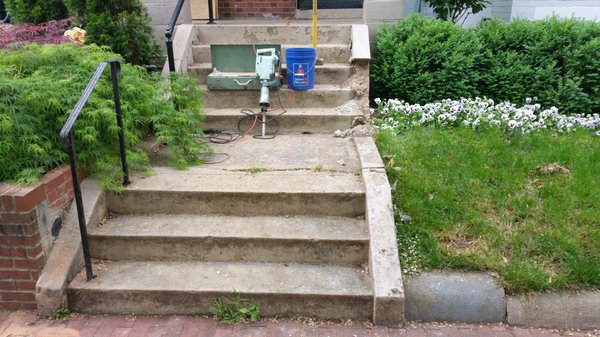 Concrete step renovation