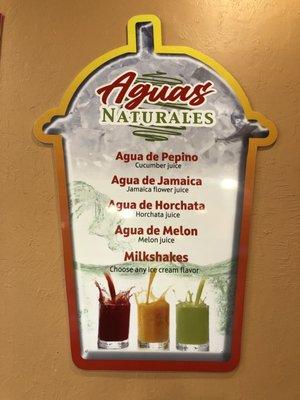 Drink menu