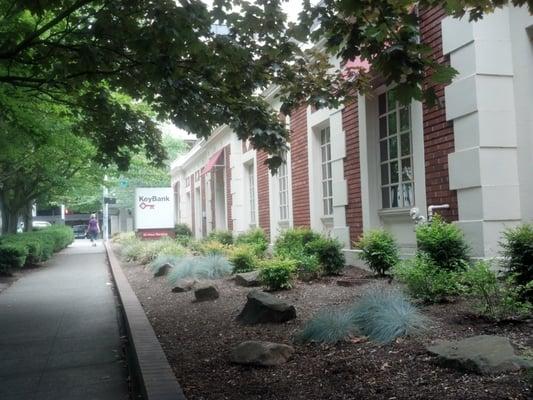 A shady side street leading to our main entrance on Madison.