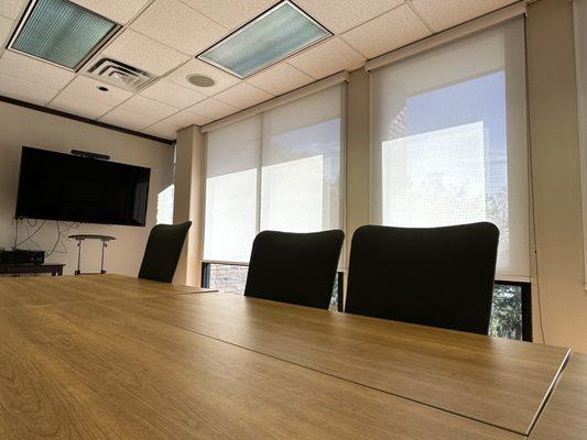 Solar Roller Shades Conference Room