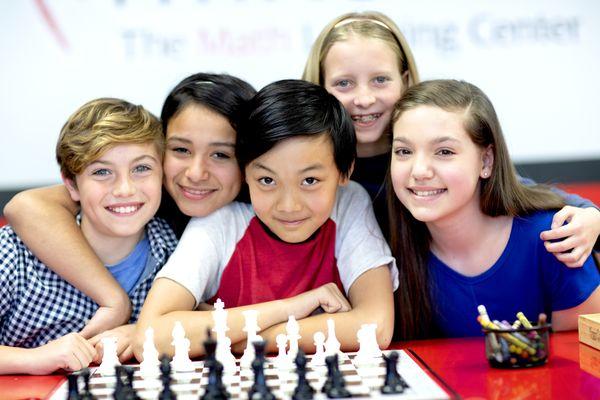 Chess classes are offered on select days over the summer as a fun add on to the standard Mathnasium program.