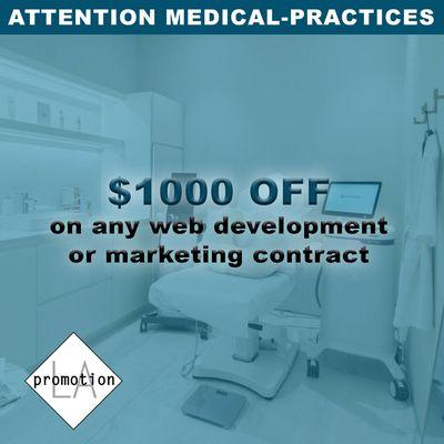 Get $1,000 Off your Website Development or Marketing contract!