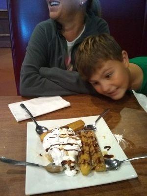 Churros and Ice cream