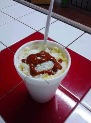 Elote en vaso