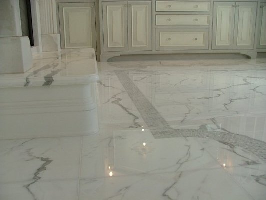 Calacatta Marble bathroom