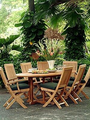 Expandable Teak Dining Sets - Numerous Models now in Stock