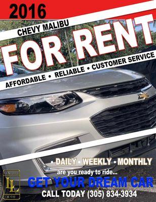 Cars For Rent !