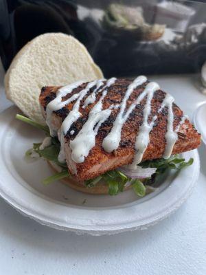 Coho Salmon sandwich