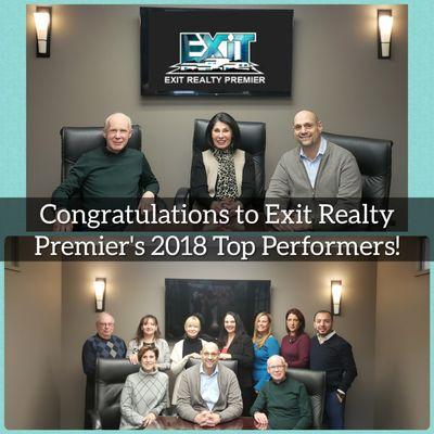 Congrats to the top performers of 2018!! Here's to continued success in 2019!