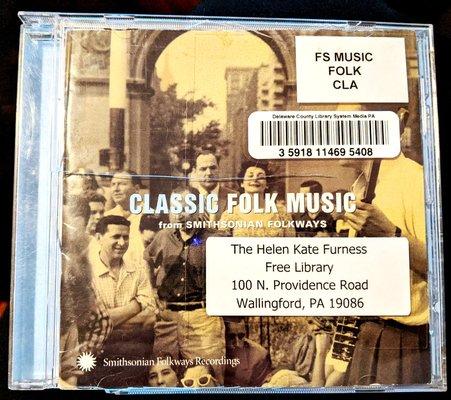 Helen Kate Furness Library -- AWESOME Smithsonian Folk Music collections!