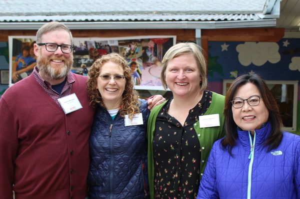 L-R: Teacher Jamie, Teacher Kathy (AM Program Director), Teacher Jenny and Teacher Nga (PM Program Director)