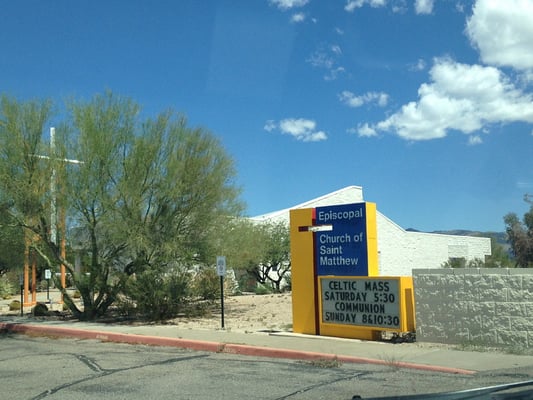 Entrance sign, St. Matthew's Episcopal Church