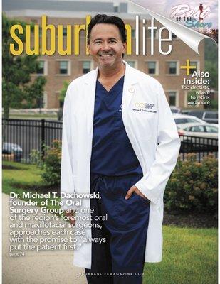 Dr. Michael Dachowski on the cover of Suburban Life Magazine!