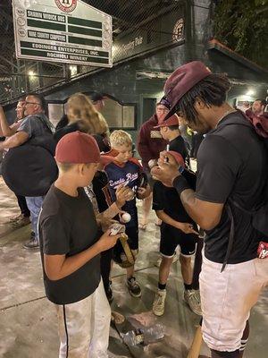 Prune Packers are mentors, role models, and real-life heroes to our local youth, always taking time to sign autographs & talk to young fans.