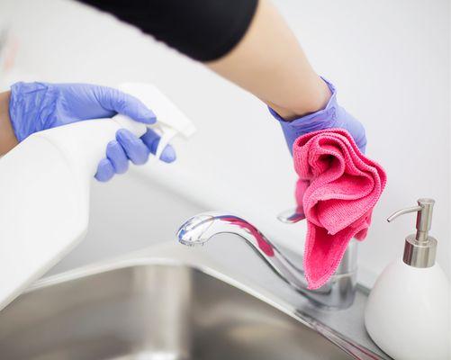 Complimentary 15 Point Sanitation Service with every House Cleaning Appointment!