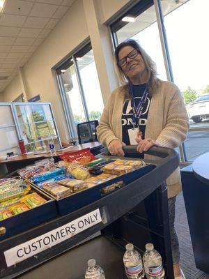 Snacks for customers while you wait