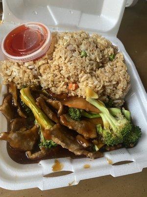 Broccoli beef daily special