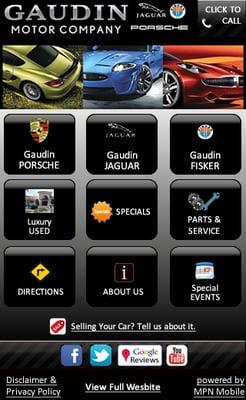 Gaudin Motor Company Mobile Web Site