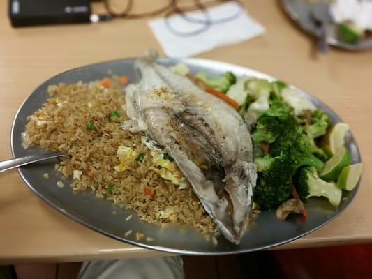 #16 steamed fish and fried rice (rated 5/5) @ Harbor Fish Market