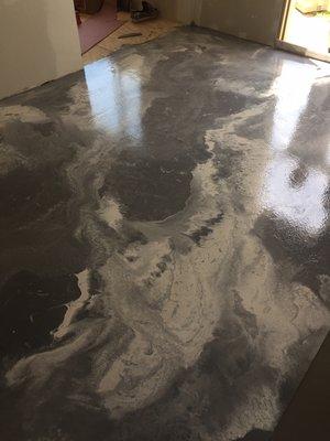 Concrete flooring