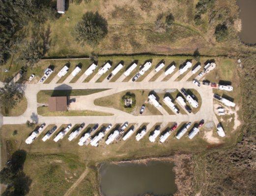 Aerial view of the park