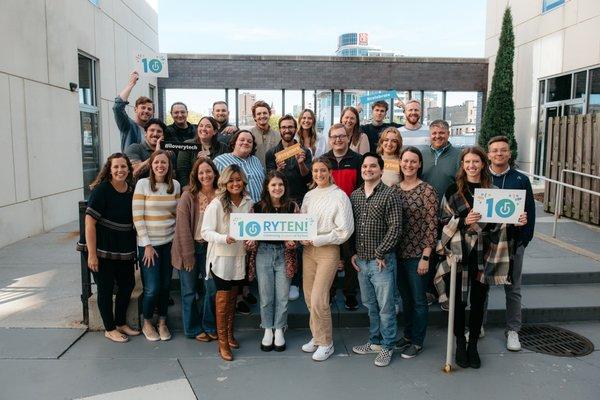 Annual RyTreat Team photo held in Milwaukee, WI 2022