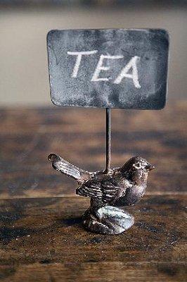 BIRD CHALK BOARD "TEA"