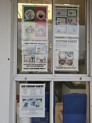 They offer ice cream cakes