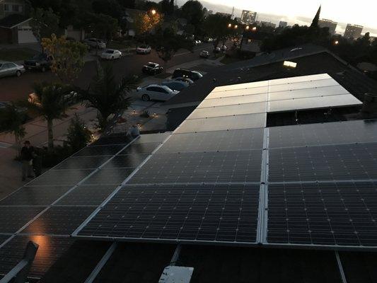 Residential Solar Installation - Composition Shingle Roof  City of Claremont, CA