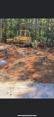 New construction driveway install