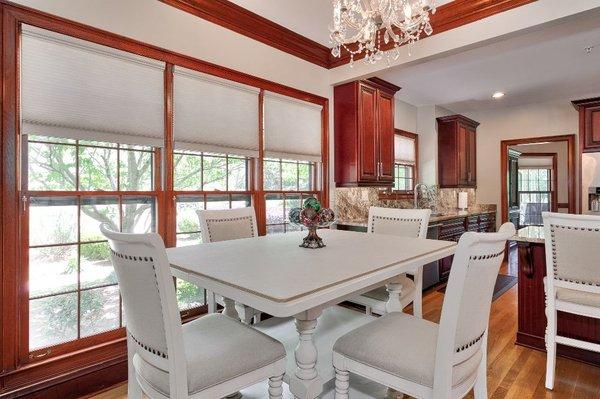 Breakfast in informal dining area