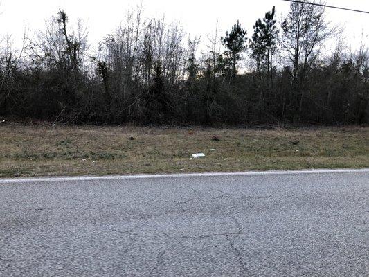 Trash alongside the roads because people here are too sorry to deal with their own problems.