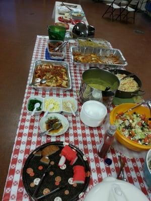 Another potluck to bring us together this Lenten season!