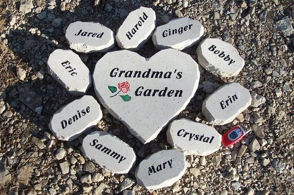 grandmas garden heart