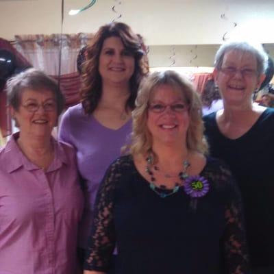 Our hairstylists, Andrea-Owner, Marge, Rhonda & Karen.