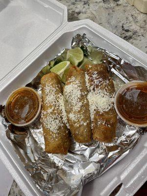 Birria egg rolls