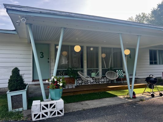 Entrance to the dog friendly extended stay