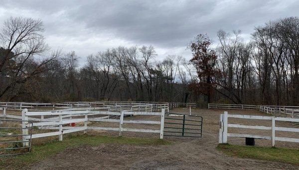 Turnout and riding ring