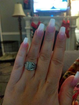 Love my nails! Coffin Ombre